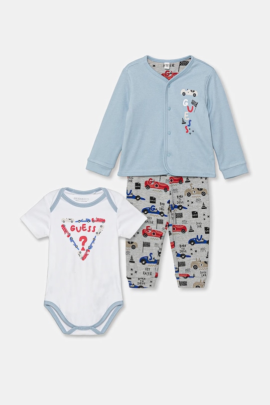 Guess komplet niemowlęcy wzorzyste niebieski P6RG02.KA6W1.PPY2