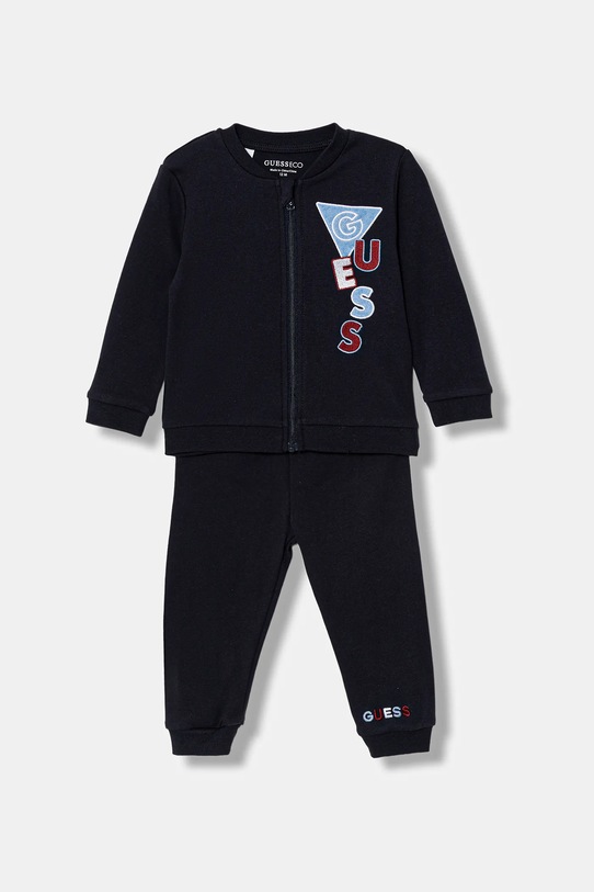 Guess komplet bawełniany niemowlęcy P6RG06.KA6W4.PPY2 granatowy SS26