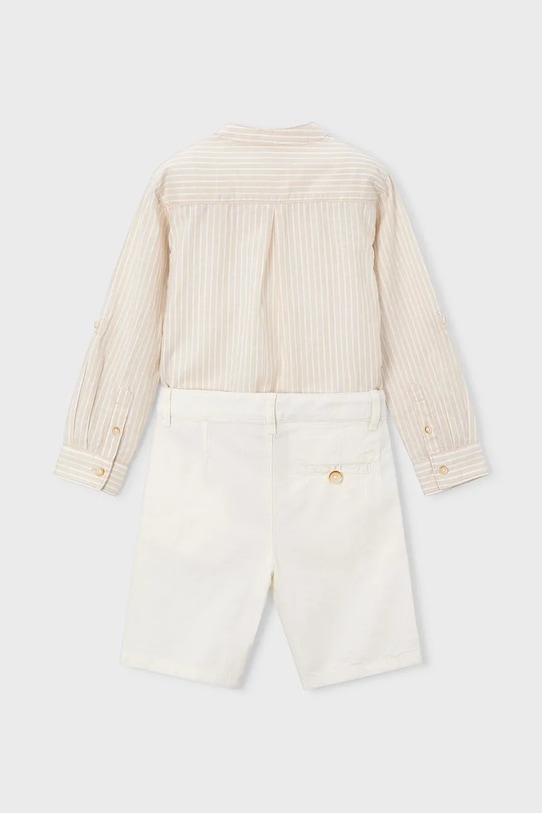 Αγορίστικα Παιδικό σετ με μια πινελιά λινό Mayoral 3216.5A.Mini.PPY2 μπεζ