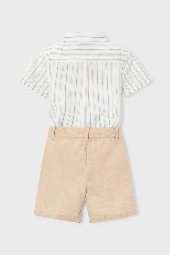Dečki Otroški komplet z dodatkom lanu Mayoral 3217.5B.Mini.PPY2 bež