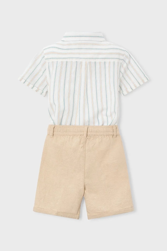 Dečki Otroški komplet z dodatkom lanu Mayoral 3217.5B.Mini.PPY2 bež