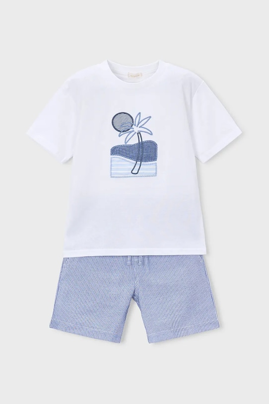 Detská bavlnená súprava Mayoral bavlna modrá 3218.5C.Mini.PPY2