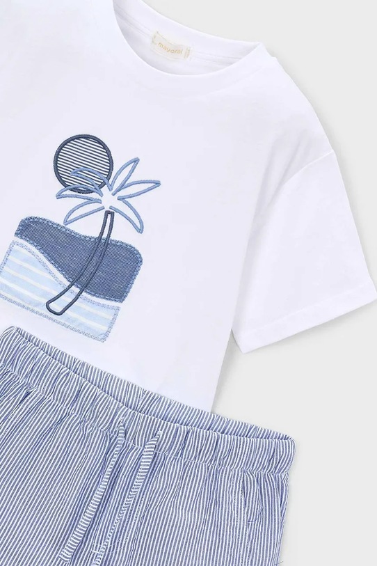 Chlapec Detská bavlnená súprava Mayoral 3218.5C.Mini.PPY2 modrá