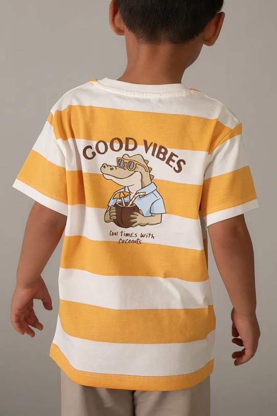 Παιδικό βαμβακερό σετ Mayoral 3602.5D.Mini.PPY2 πορτοκαλί