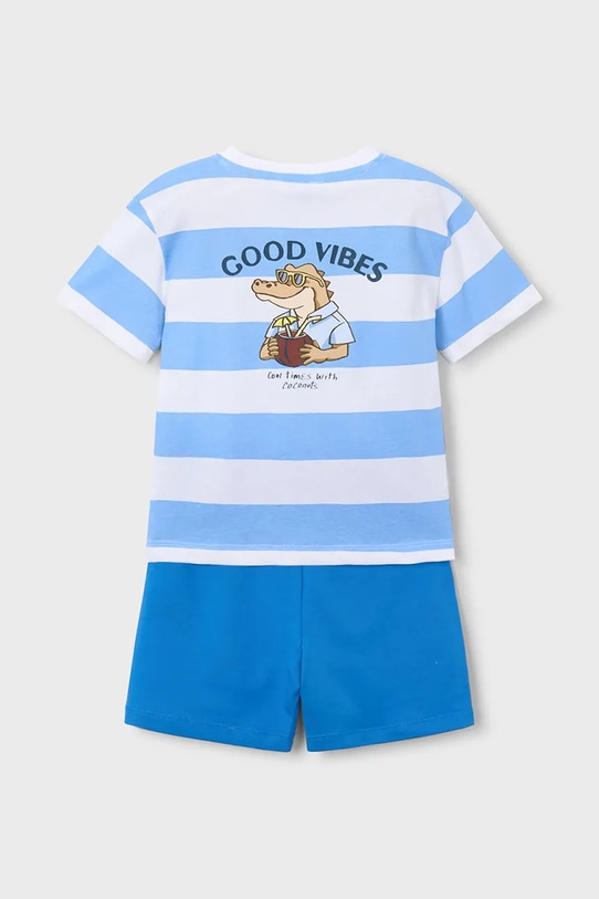 Mayoral komplet bawełniany dziecięcy 3602.5D.Mini.PPY2 niebieski SS26