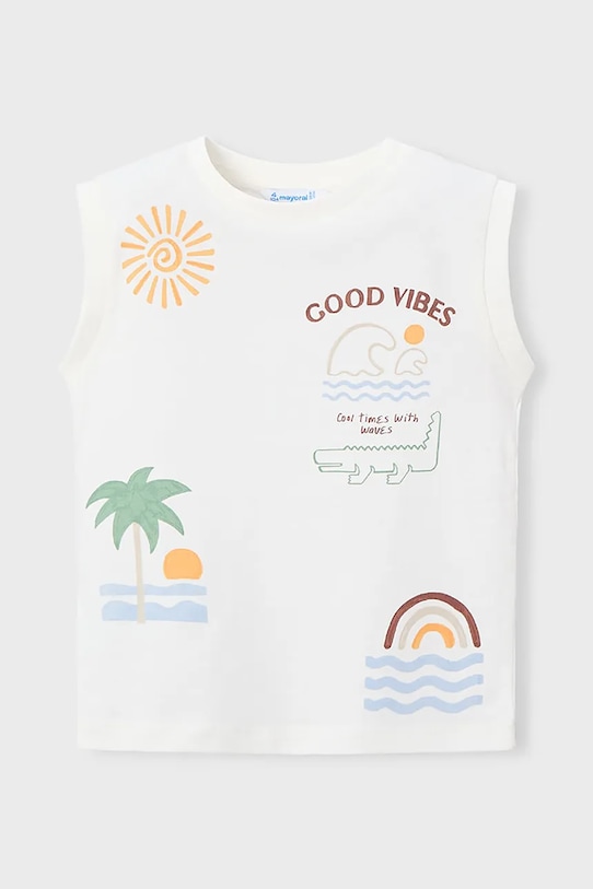 Pamučna dječja trenirka Mayoral 3603.5D.Mini.PPY2 narančasta SS26