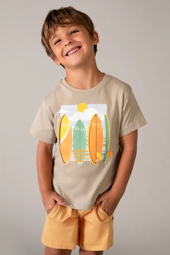 Дитячий бавовняний комплект Mayoral 3603.5D.Mini.PPY2 помаранчевий