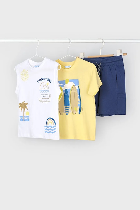 Παιδικό βαμβακερό σετ Mayoral βαμβάκι μπλε 3603.5D.Mini.PPY2