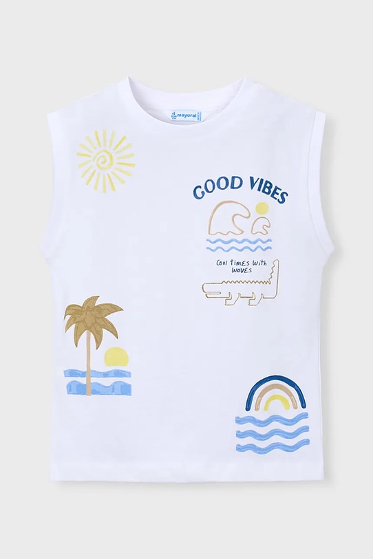 Mayoral komplet bawełniany dziecięcy 3603.5D.Mini.PPY2 niebieski SS26