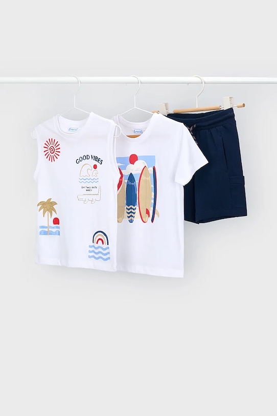 Дитячий бавовняний комплект Mayoral бавовна темно-синій 3603.5D.Mini.PPY2