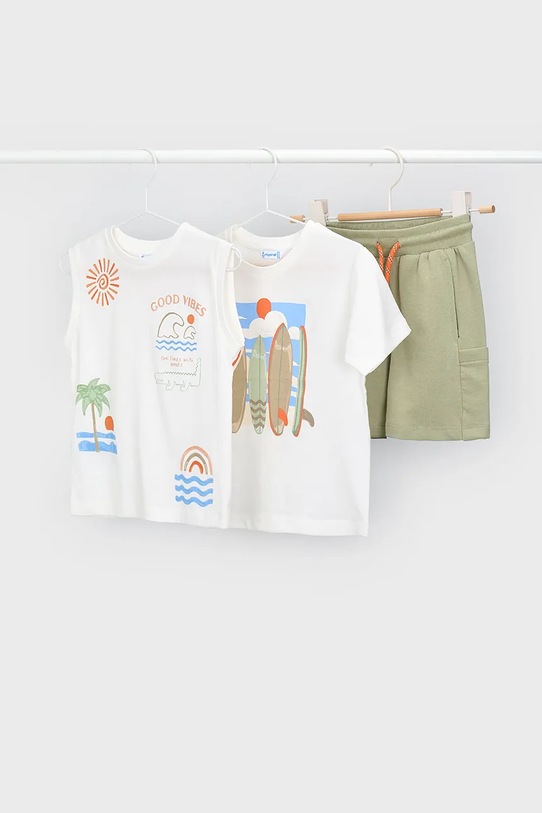 Παιδικό βαμβακερό σετ Mayoral βαμβάκι πράσινο 3603.5D.Mini.PPY2