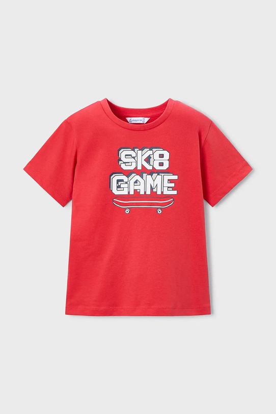 Mayoral komplet bawełniany dziecięcy 3604.5E.Mini.PPY2 czerwony SS26