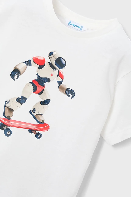 Mayoral komplet bawełniany dziecięcy czerwony 3604.5E.Mini.PPY2