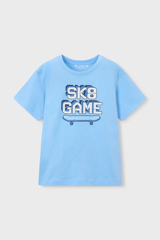 Mayoral komplet bawełniany dziecięcy 3604.5E.Mini.PPY2 niebieski SS26