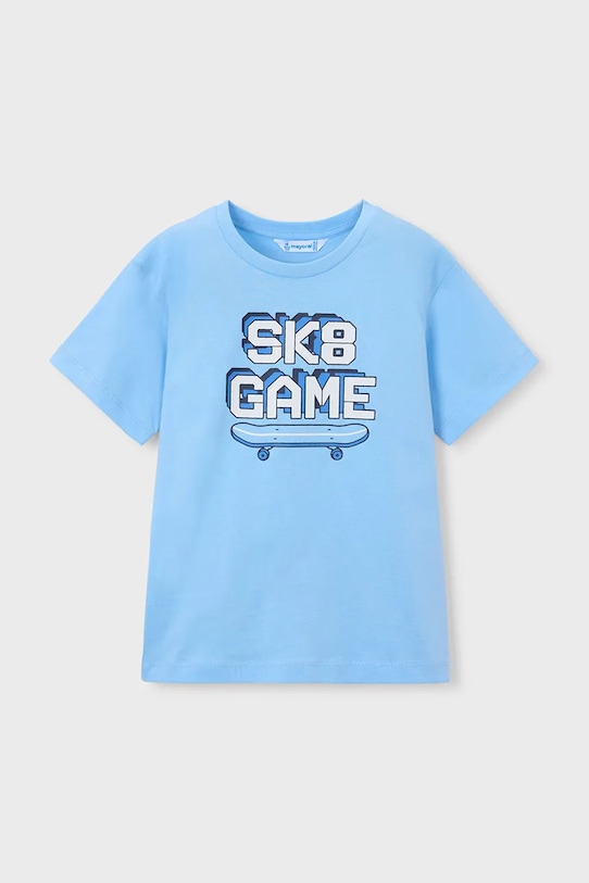 Παιδικό βαμβακερό σετ Mayoral 3604.5E.Mini.PPY2 μπλε SS26