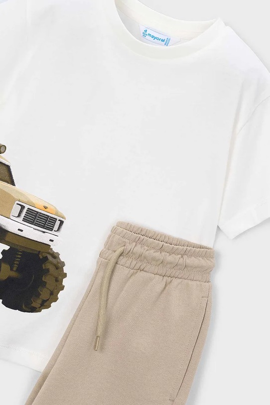 Dečki Otroški bombažen komplet Mayoral 3605.5F.Mini.PPY2 bež