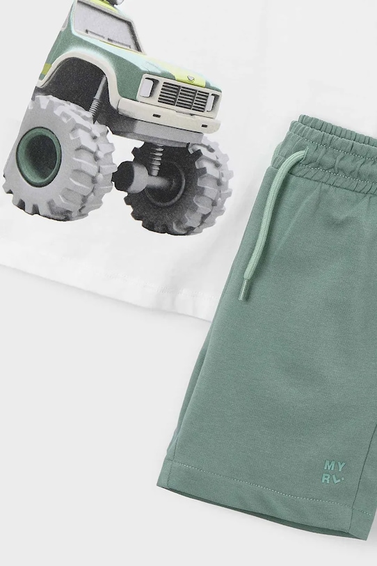 Παιδικό βαμβακερό σετ Mayoral πράσινο 3605.5F.Mini.PPY2