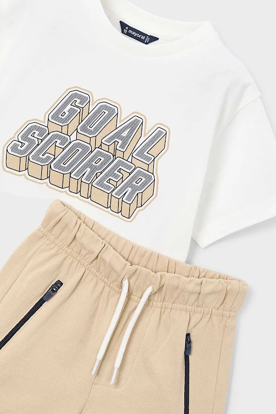 Dječaci Pamučna dječja trenirka Mayoral 3606.5G.Mini.PPY2 bež