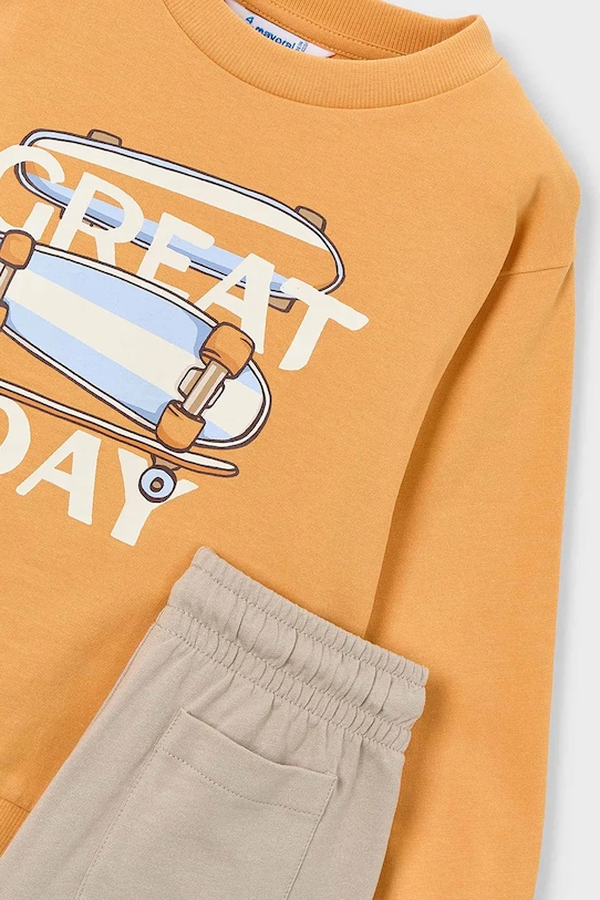 Παιδική βαμβακερή αθλητική φόρμα Mayoral πορτοκαλί 3882.5D.Mini.PPY2