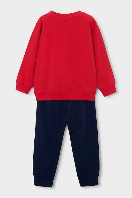 Mayoral dres bawełniany dziecięcy 3882.5D.Mini.PPY2 czerwony SS26