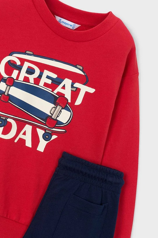 Chłopiec Mayoral dres bawełniany dziecięcy 3882.5D.Mini.PPY2 czerwony