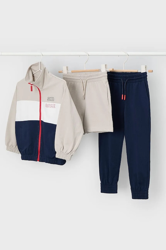 Mayoral dres dziecięcy dzianina beżowy 3883.5E.Mini.PPY2