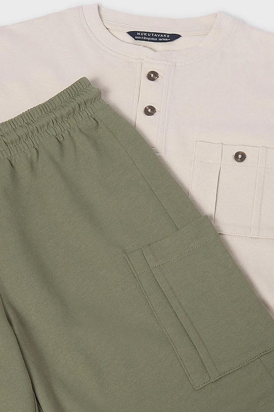 Pamučna dječja trenirka Mayoral zelena 6686.7C.Junior.PPY2