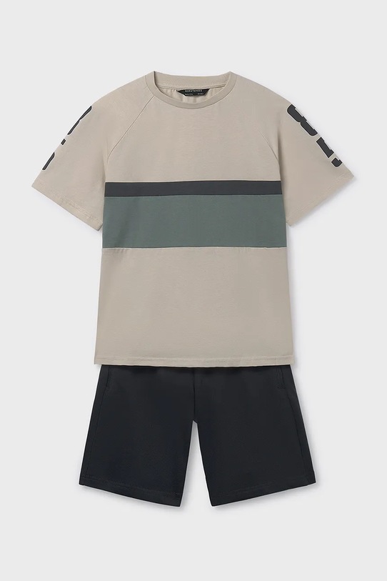 Παιδικό βαμβακερό σετ Mayoral στάμπα μπεζ 6688.7E.Junior.PPY2