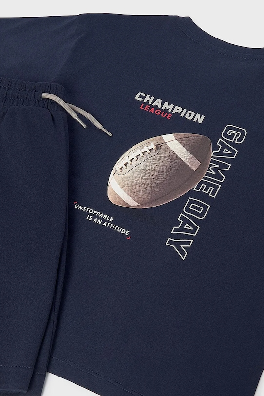 Mayoral komplet bawełniany dziecięcy granatowy 6689.7E.Junior.PPY2