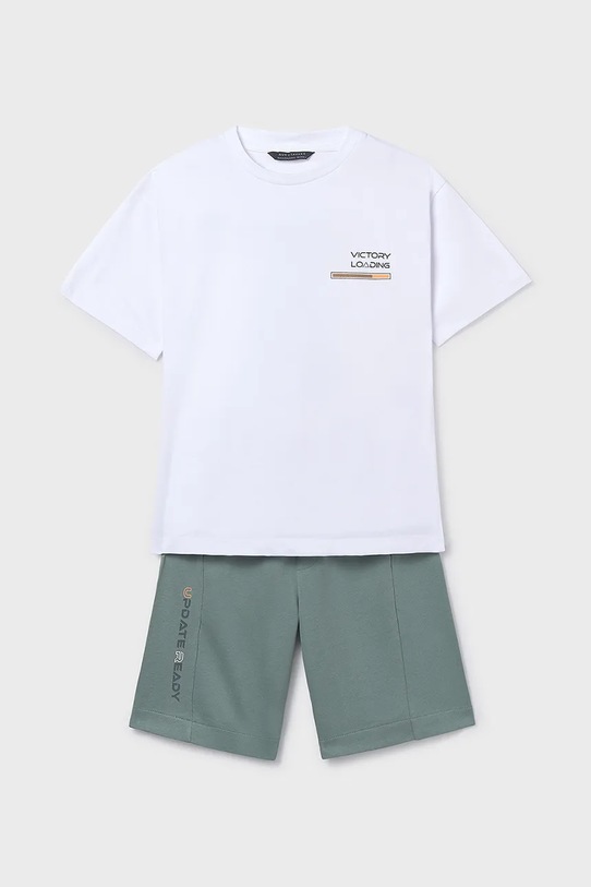 Παιδικό βαμβακερό σετ Mayoral 6689.7E.Junior.PPY2 πράσινο SS26