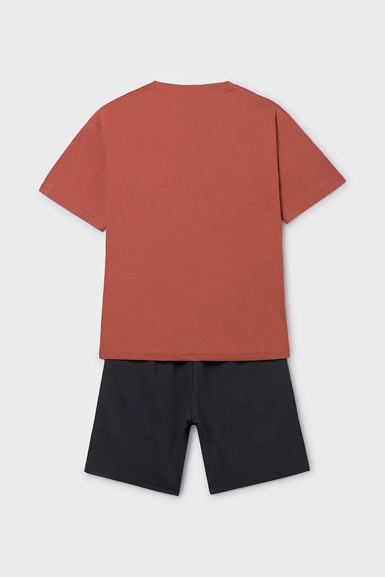 Mayoral komplet bawełniany dziecięcy 6690.7F.Junior.PPY2 pomarańczowy SS26