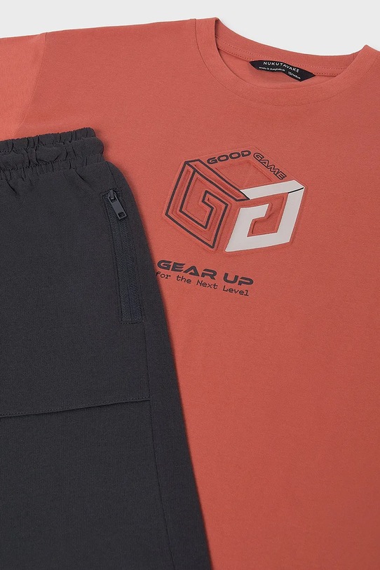 Chłopiec Mayoral komplet bawełniany dziecięcy 6690.7F.Junior.PPY2 pomarańczowy