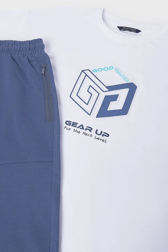 Αγορίστικα Παιδικό βαμβακερό σετ Mayoral 6690.7F.Junior.PPY2 σκούρο μπλε