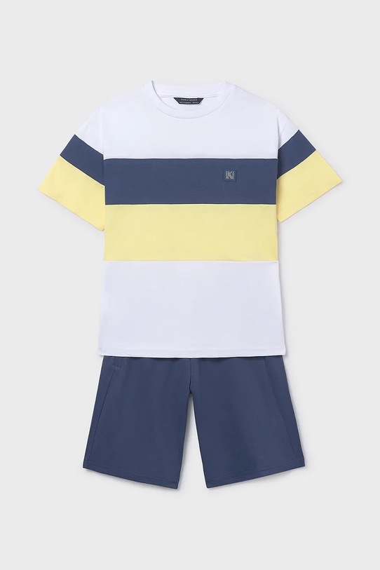 Παιδικό βαμβακερό σετ Mayoral 6691.7G.Junior.PPY2 μπλε SS26