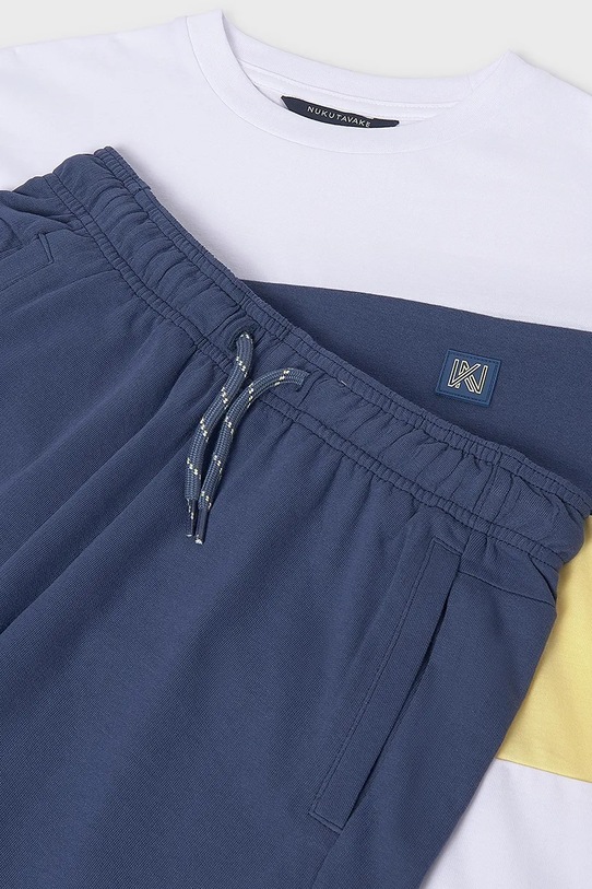 Mayoral komplet bawełniany dziecięcy niebieski 6691.7G.Junior.PPY2