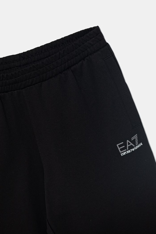 Chłopiec EA7 Emporio Armani dres dziecięcy bawełniany 7B000301.AF13512 czarny