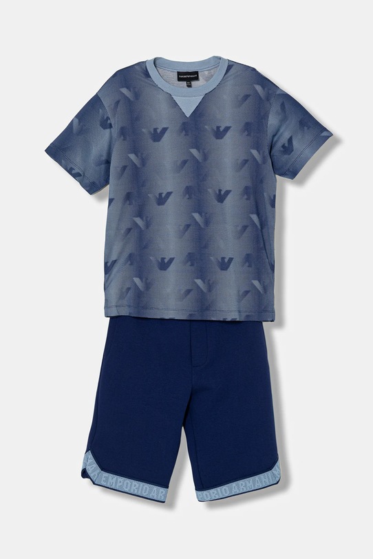 Emporio Armani komplet dziecięcy wzorzyste niebieski EB000959.AF24286