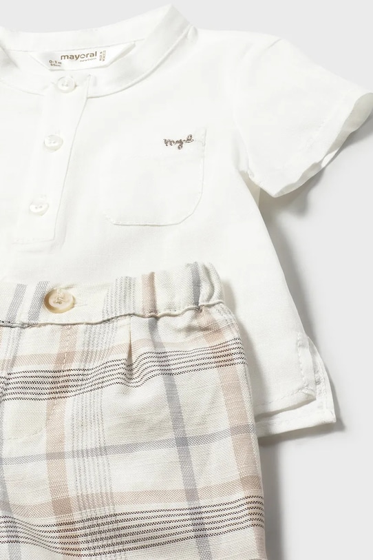 Хлопчик Дитячий комплект з домішкою льону Mayoral Newborn 1270.1L.Newborn.PPY2 бежевий