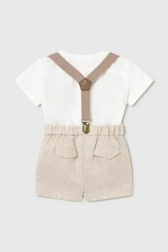 Комплект с добавлением льна для младенцев Mayoral Newborn 1278.1K.Newborn.PPY2 бежевый SS26