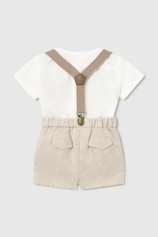 Комплект с добавлением льна для младенцев Mayoral Newborn 1278.1K.Newborn.PPY2 бежевый SS26
