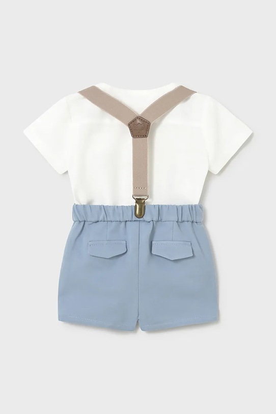 Mayoral Newborn komplet z dodatkiem lnu niemowlęcy 1278.1K.Newborn.PPY2 niebieski SS26