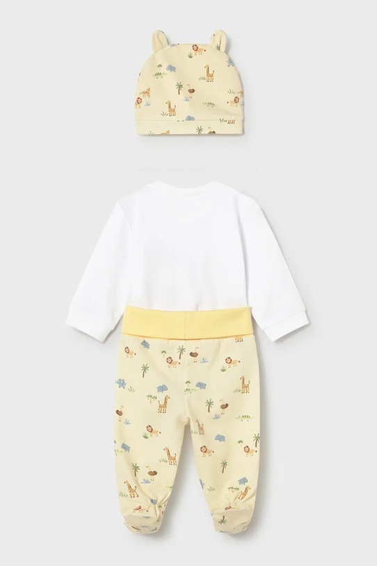Σετ μωρού Mayoral Newborn 1504.1G.Newborn.PPY2 κίτρινο SS26
