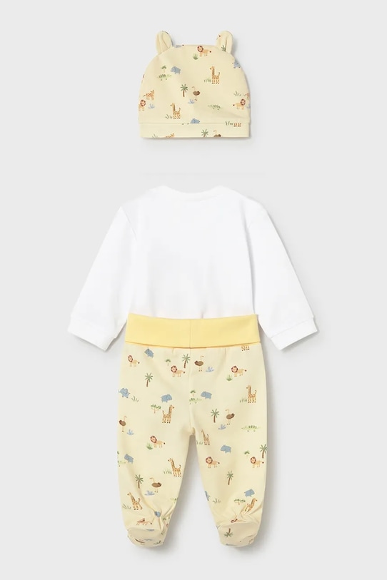 Σετ μωρού Mayoral Newborn 1504.1G.Newborn.PPY2 κίτρινο SS26