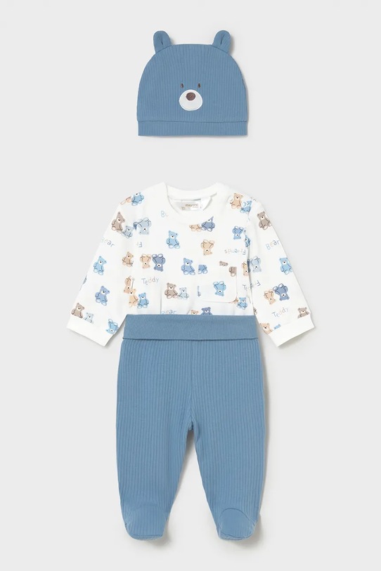 Mayoral Newborn komplet niemowlęcy wzorzyste niebieski 1504.1G.Newborn.PPY2