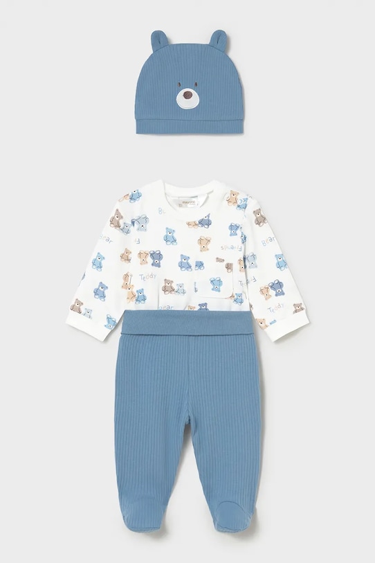 Mayoral Newborn komplet niemowlęcy wzorzyste niebieski 1504.1G.Newborn.PPY2