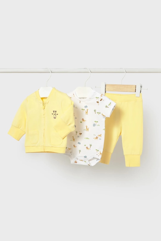 Mayoral Newborn dres niemowlęcy dzianina żółty 1891.1D.Newborn.PPY2