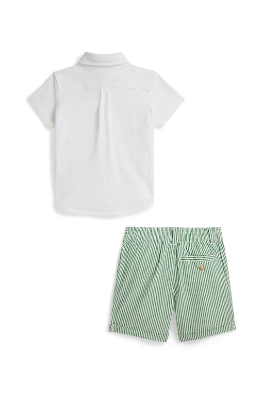 Παιδικό βαμβακερό σετ Polo Ralph Lauren 320B14096001 λευκό SS26