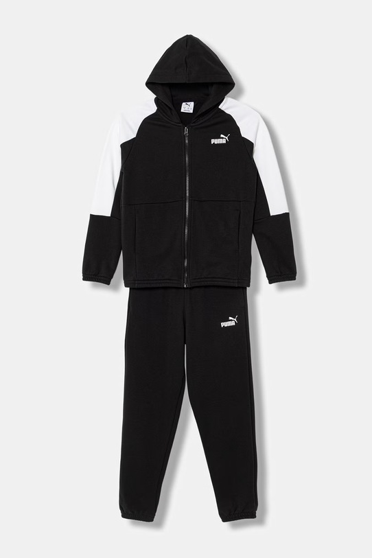 Παιδική φόρμα Puma ESS BLOCK στάμπα μαύρο 693334