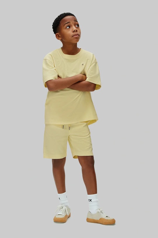 Calvin Klein Jeans set dětské s bavlnou žlutá LVCKSJI19B.128.176.PPY2
