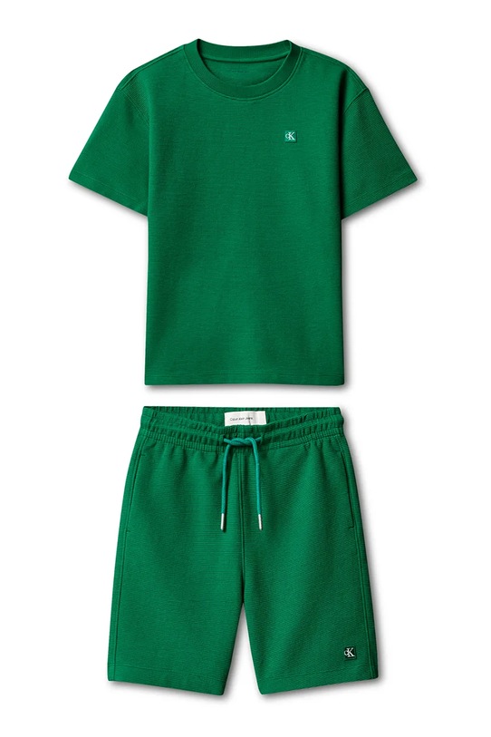 Calvin Klein Jeans gyerek szett pamut LVCKSJI19B.128.176.PPY2 zöld SS26